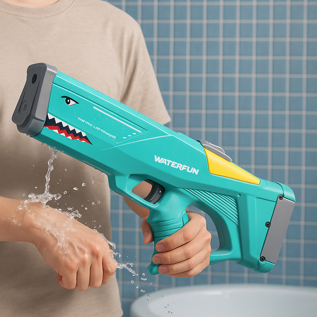 Jet Shark – Ultra-Powerful Electric Water Gun for Unforgettable Summer Battles!