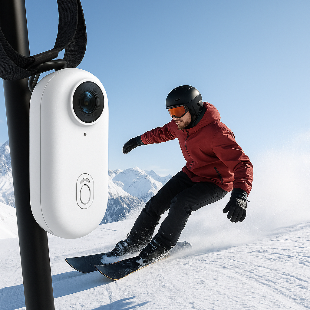 KaptureX - كاميرا أكشن صغيرة ومتينة بدقة 4K للمغامرات الخارجية