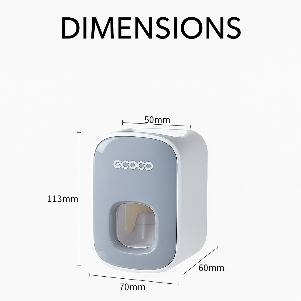 No more toothpaste everywhere! Adopt Distribrosse, the practical wall-mounted dispenser