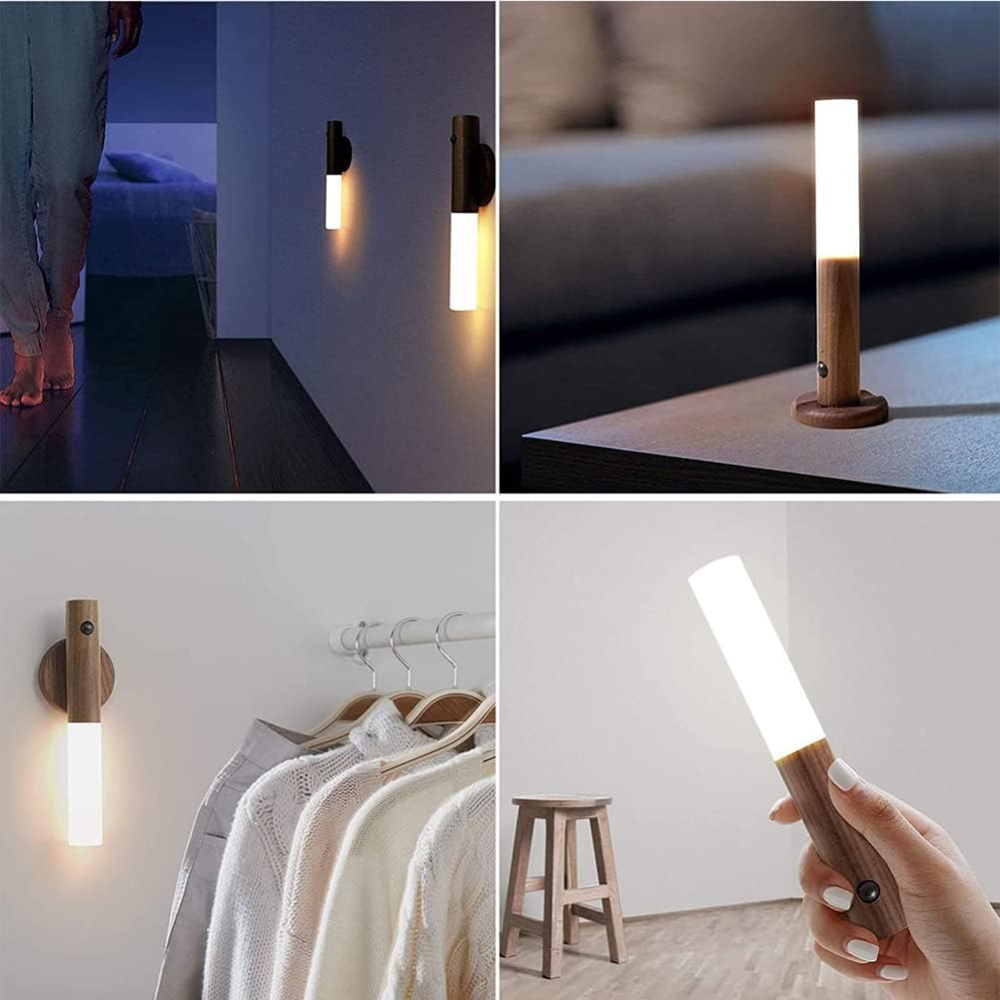 SensoLumi – Veilleuse Murale LED Sans Fil à Détecteur de Mouvement
