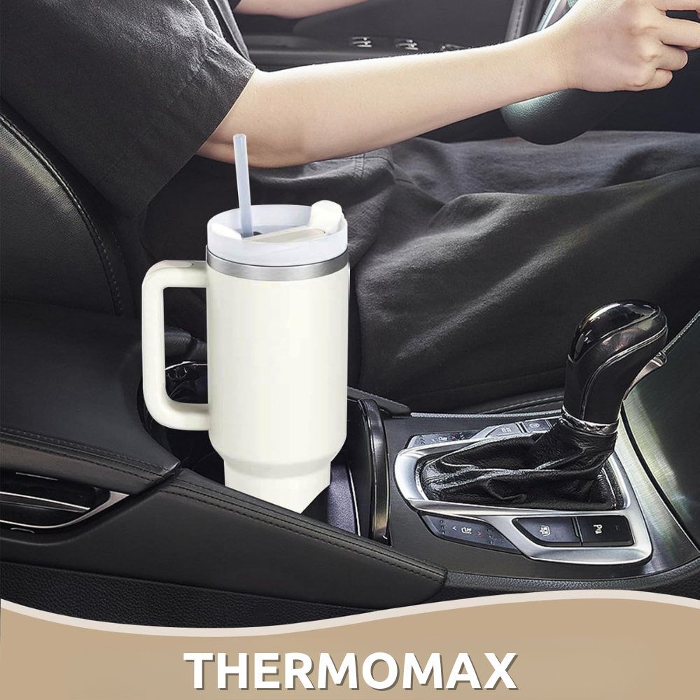 ThermoMax – 1200ML Insulated Tumbler with Handle & Integrated Straw