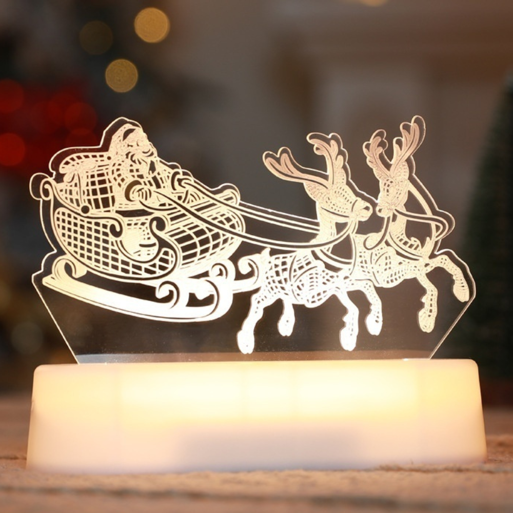 Lumière3D Noël - Illuminez vos soirées avec un Noël en relief.