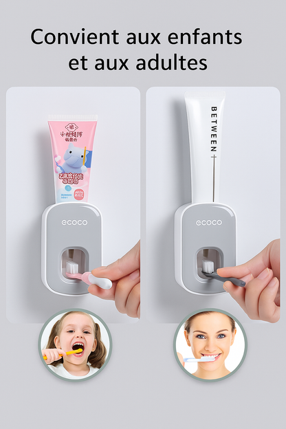 No more toothpaste everywhere! Adopt Distribrosse, the practical wall-mounted dispenser
