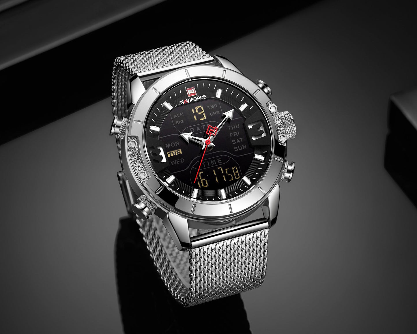 DualChrono – Montre Homme Double Affichage Élégance & Performance