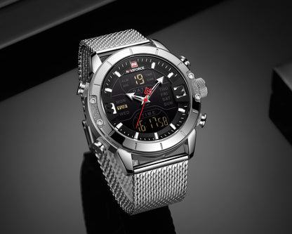 DualChrono – Montre Homme Double Affichage Élégance & Performance