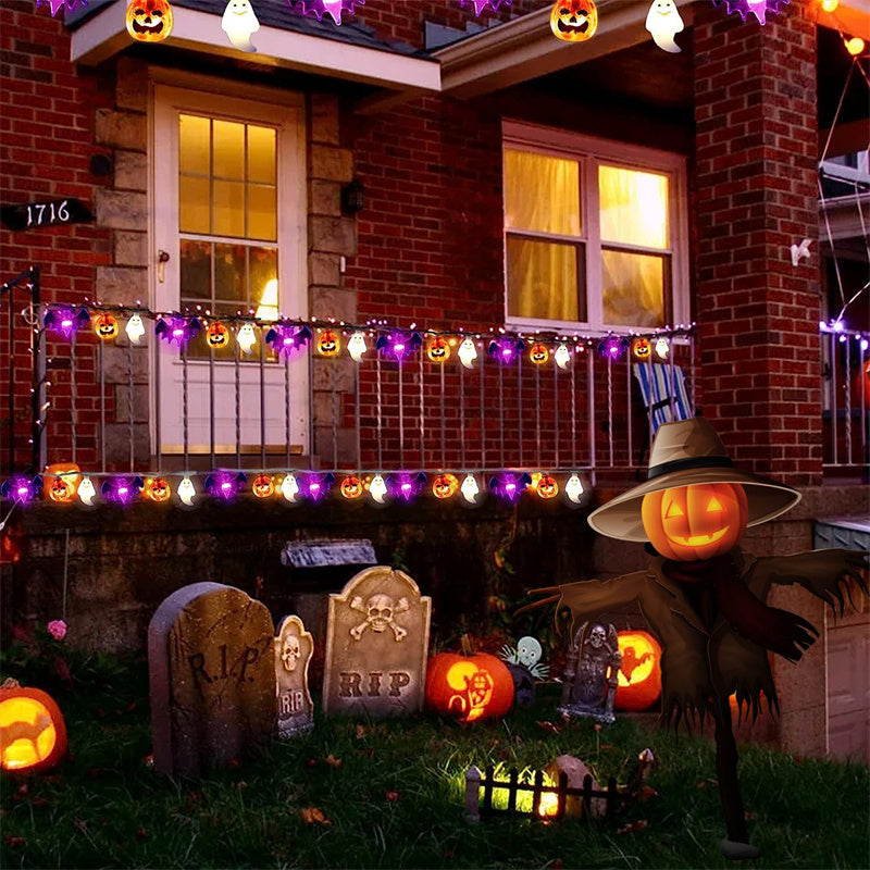 🦇 Macabre Glow – Mesmerizing LED Halloween Garland