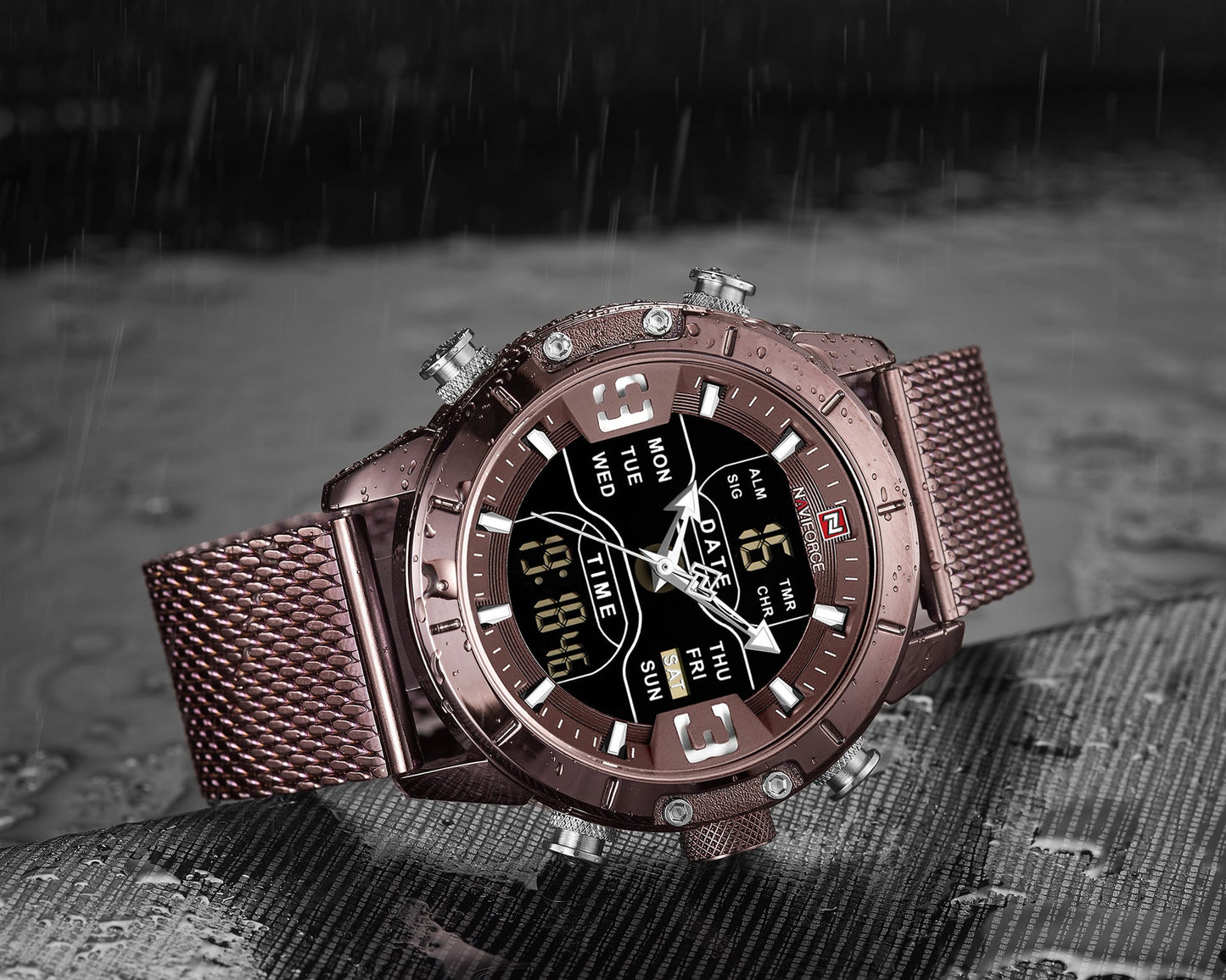 DualChrono – Montre Homme Double Affichage Élégance & Performance