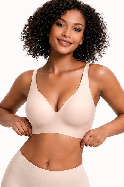 Easy-Bras: Soutien-gorge sans armatures, confortables et sans coutures, style push-up, à décolleté plongeant, parfaits pour tous les jours