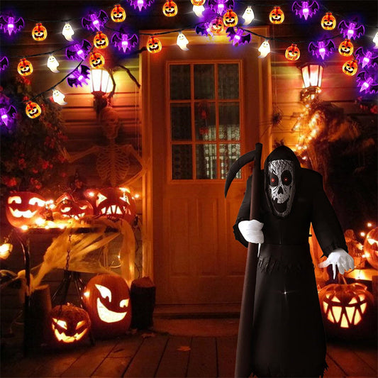 🦇 Macabre Glow – Mesmerizing LED Halloween Garland