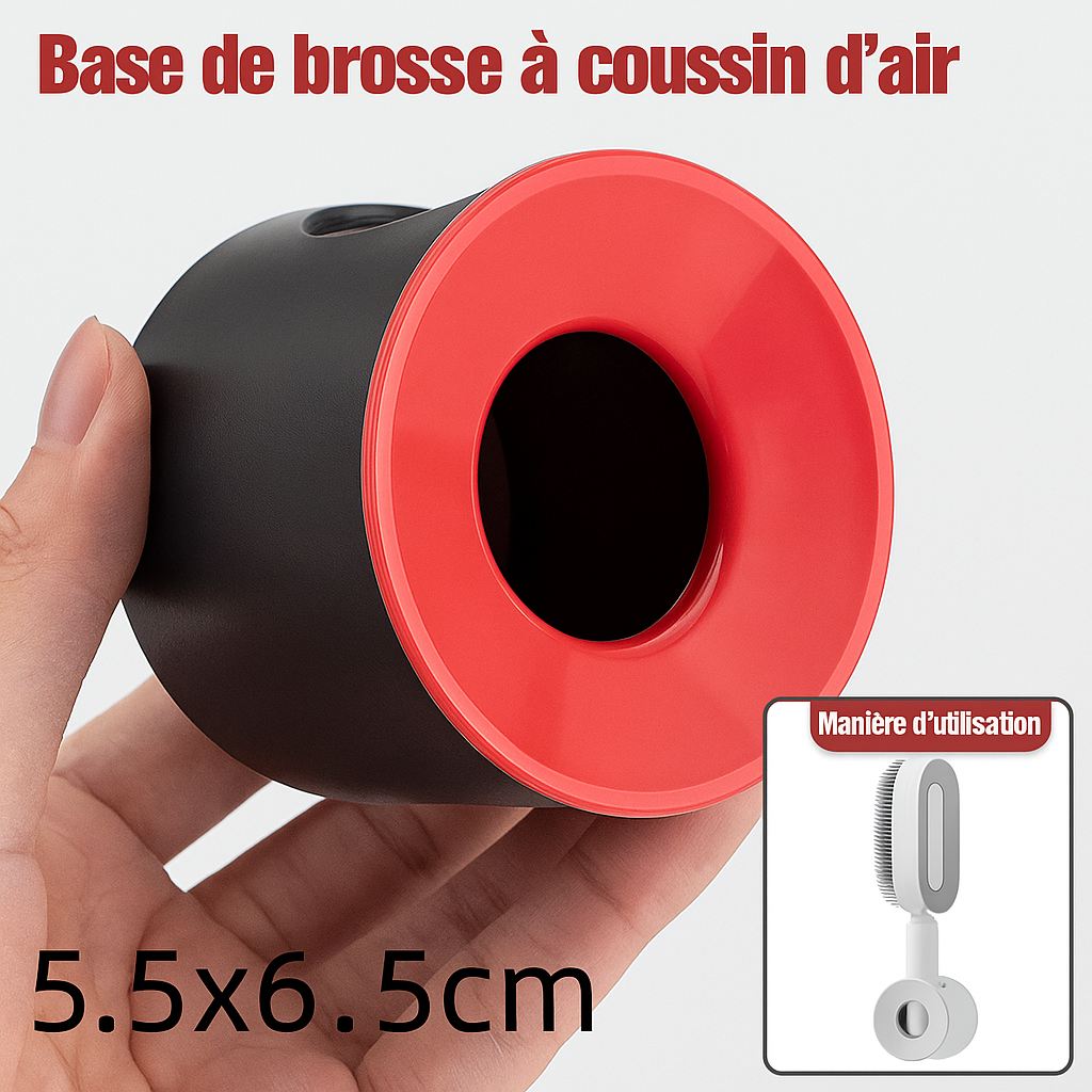 Self-Cleaning Shine Brush – Detangle, Massage and Shine in One Click!