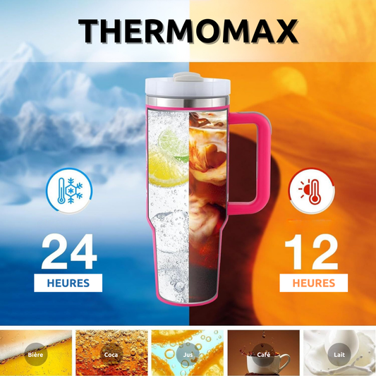 ThermoMax – 1200ML Insulated Tumbler with Handle &amp; Integrated Straw 