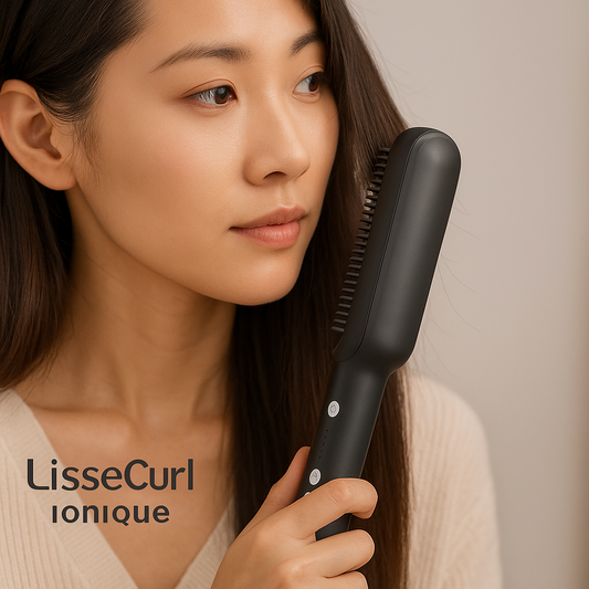 LisseCurl Ionic – 2-in-1 Straightening &amp; Curling Brush