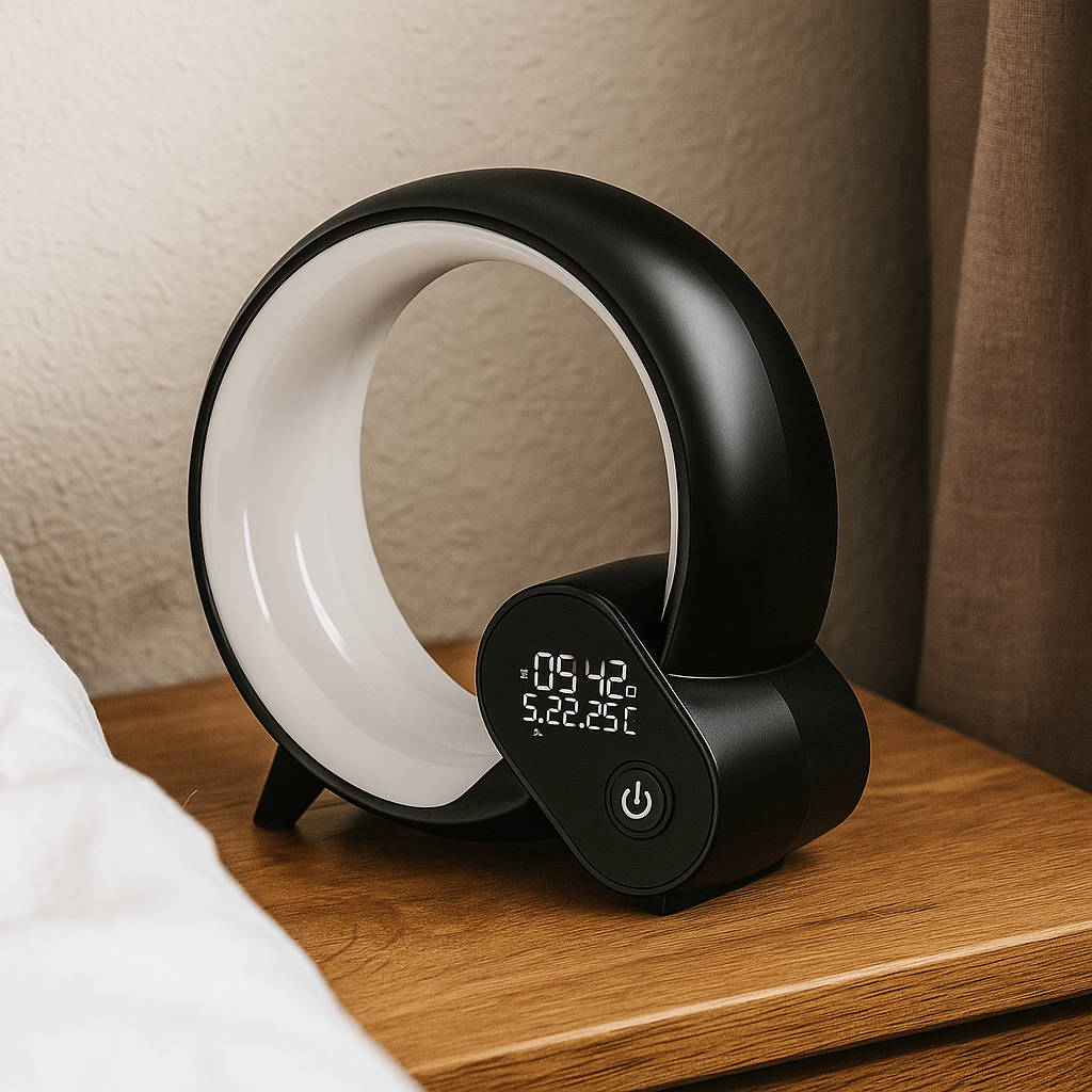 Little Morning Sun – Magical Children's Alarm Clock, Natural Dawn Light, Multicolored Night Light &amp; Soft Music in Bluetooth