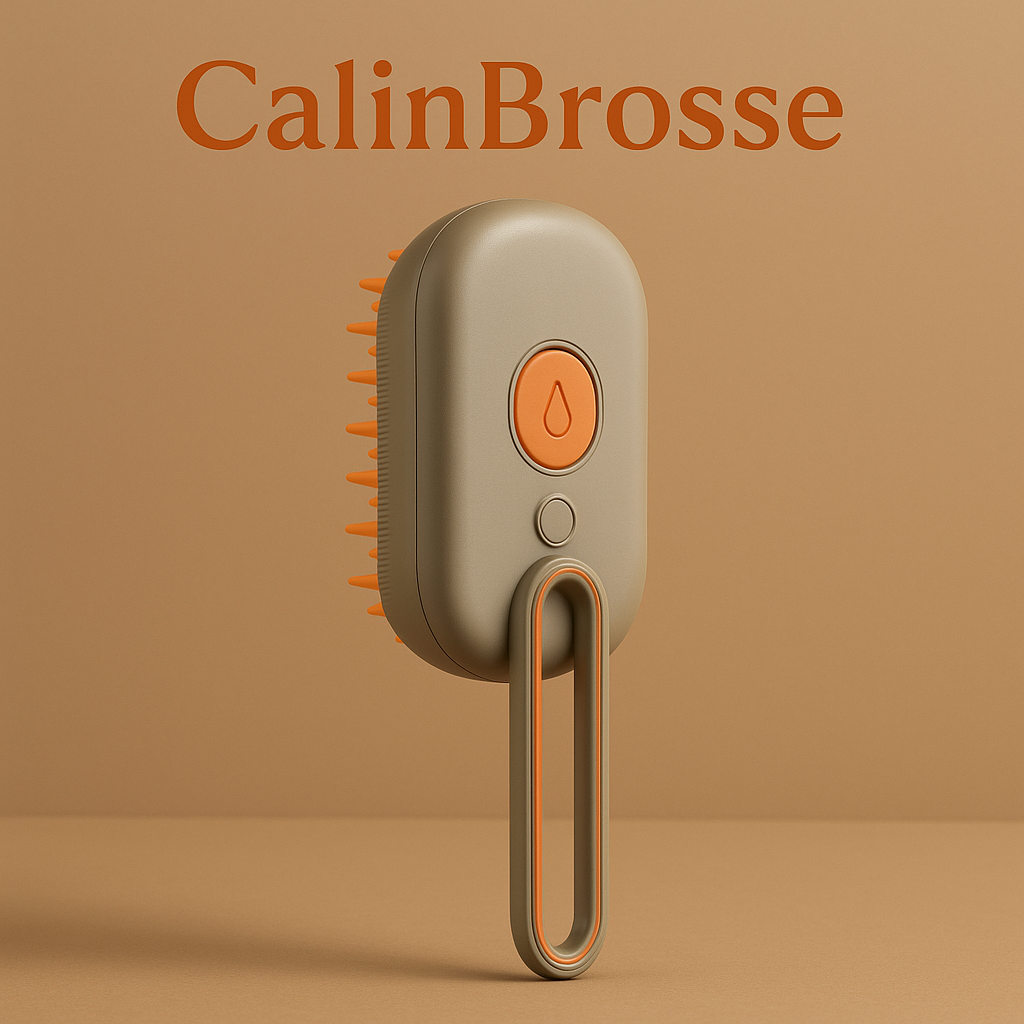 CalinBrosse – 3-in-1 Gentle Steam Brush for Pets 