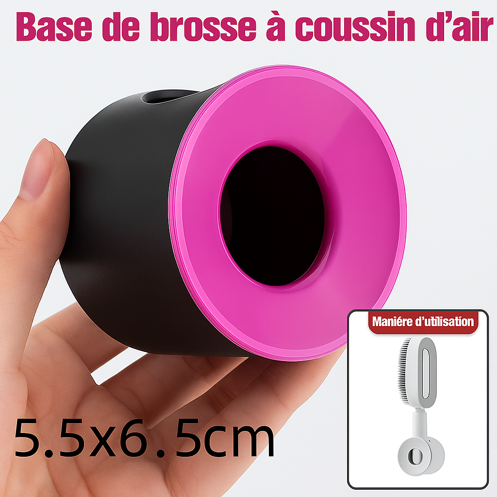 Self-Cleaning Shine Brush – Detangle, Massage and Shine in One Click!